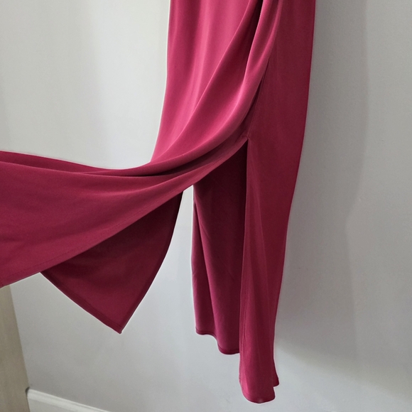 Anthropologie Elyse Satin Cowl Neck Spaguetti Strap Slip Midi Dress Size Small - Picture 6 of 13